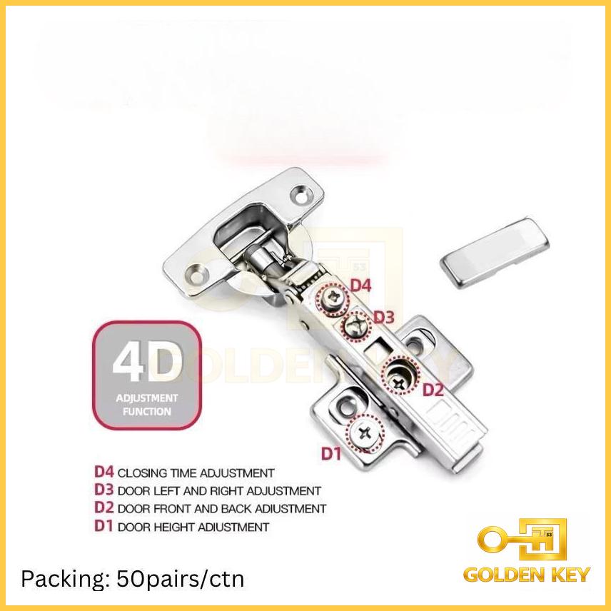Deluxe Pro 4D Hydraulic Cabinet Hinge