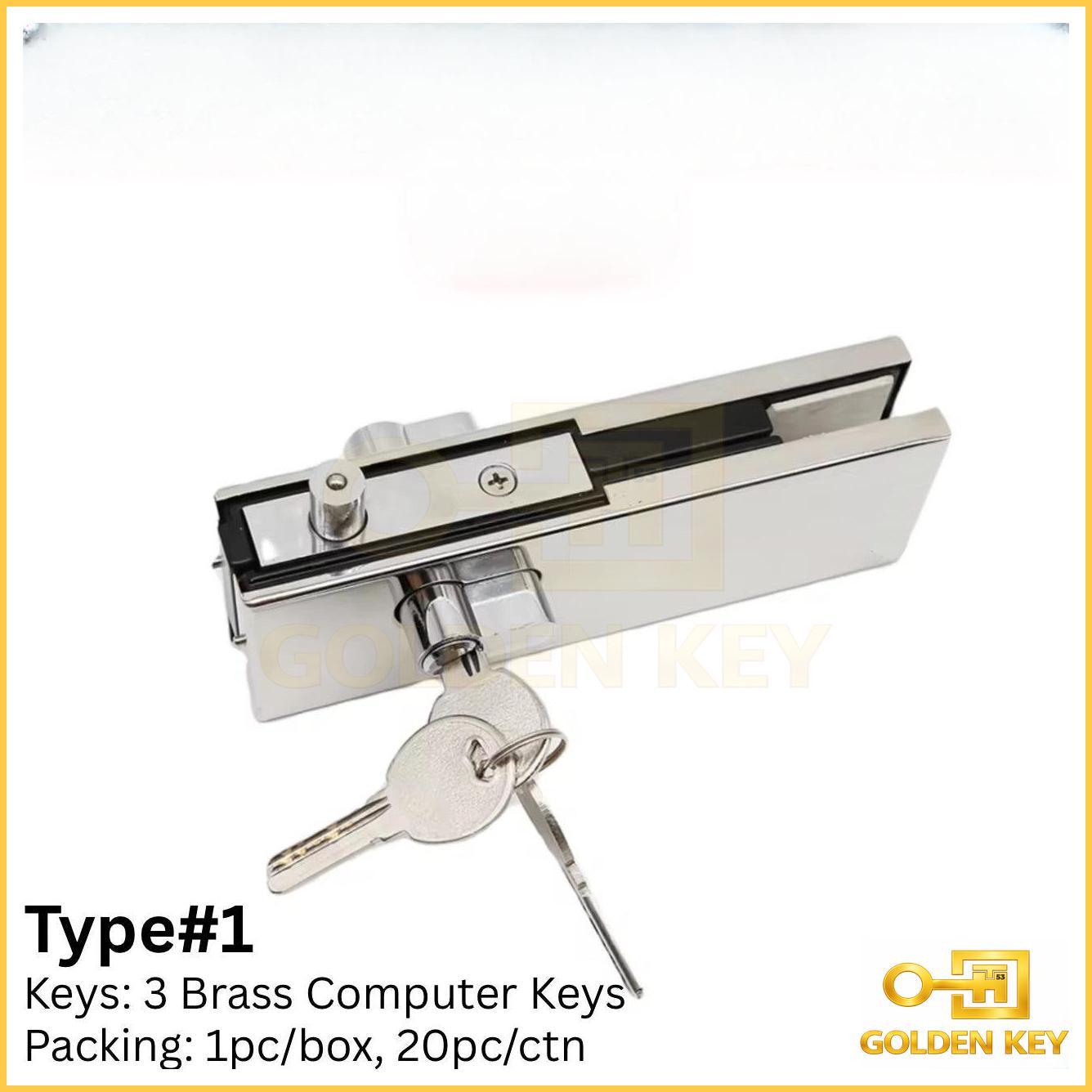 Glass Door Patch Fitting Lock Type#1