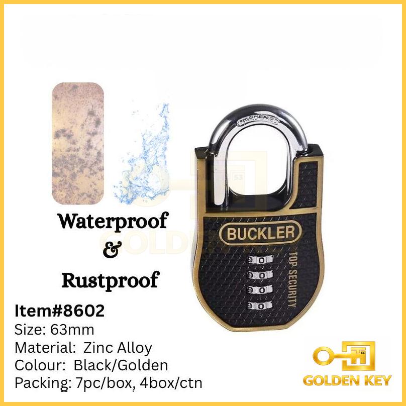 Password Protected Pad Lock 6802 with Anti Cutting Cover